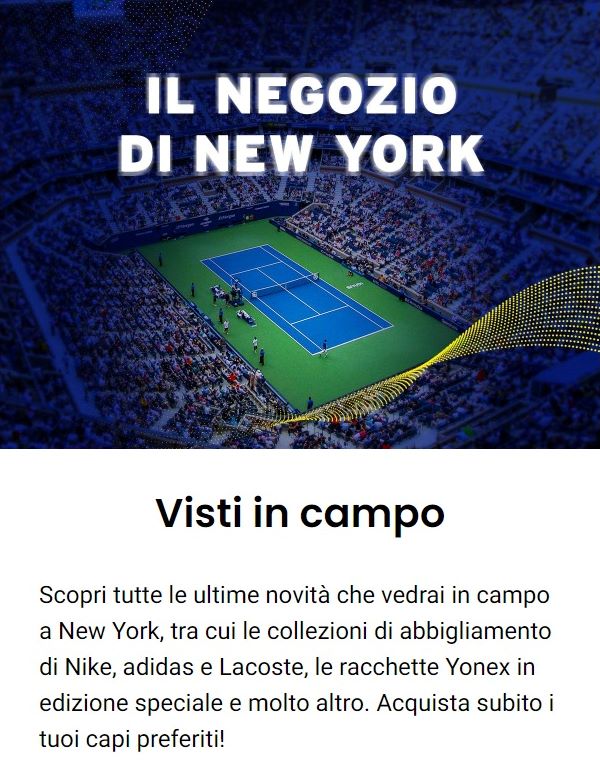 US Open: il negozio di New York di TWE 240828-1