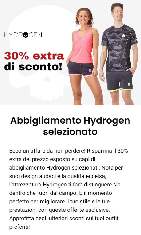 Sconti extra su Babolat e Hydrogen 240930-2